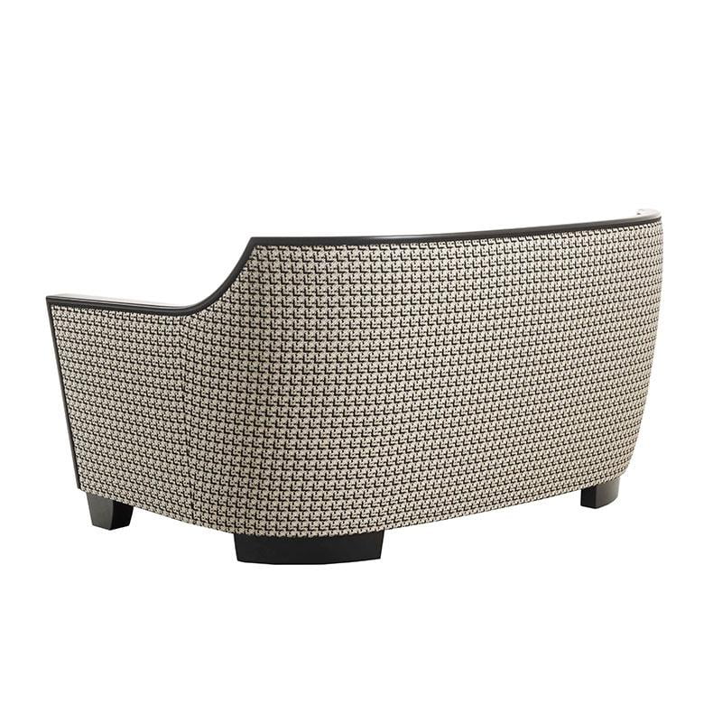 ACQUAMARINA Curved velvet sofa