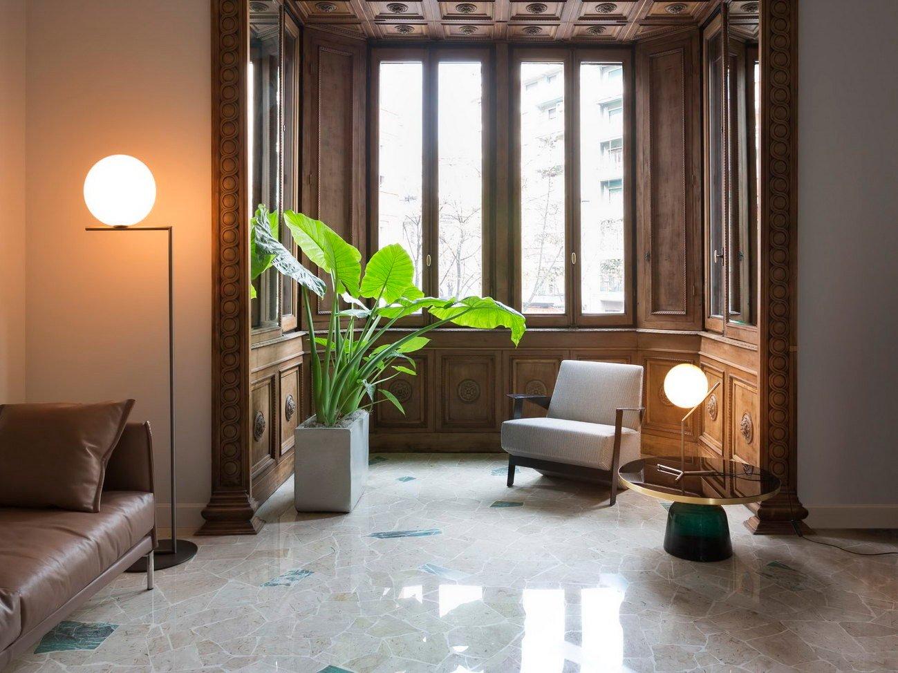 IC LIGHTS T1 HIGH Brass table lamp with dimmer