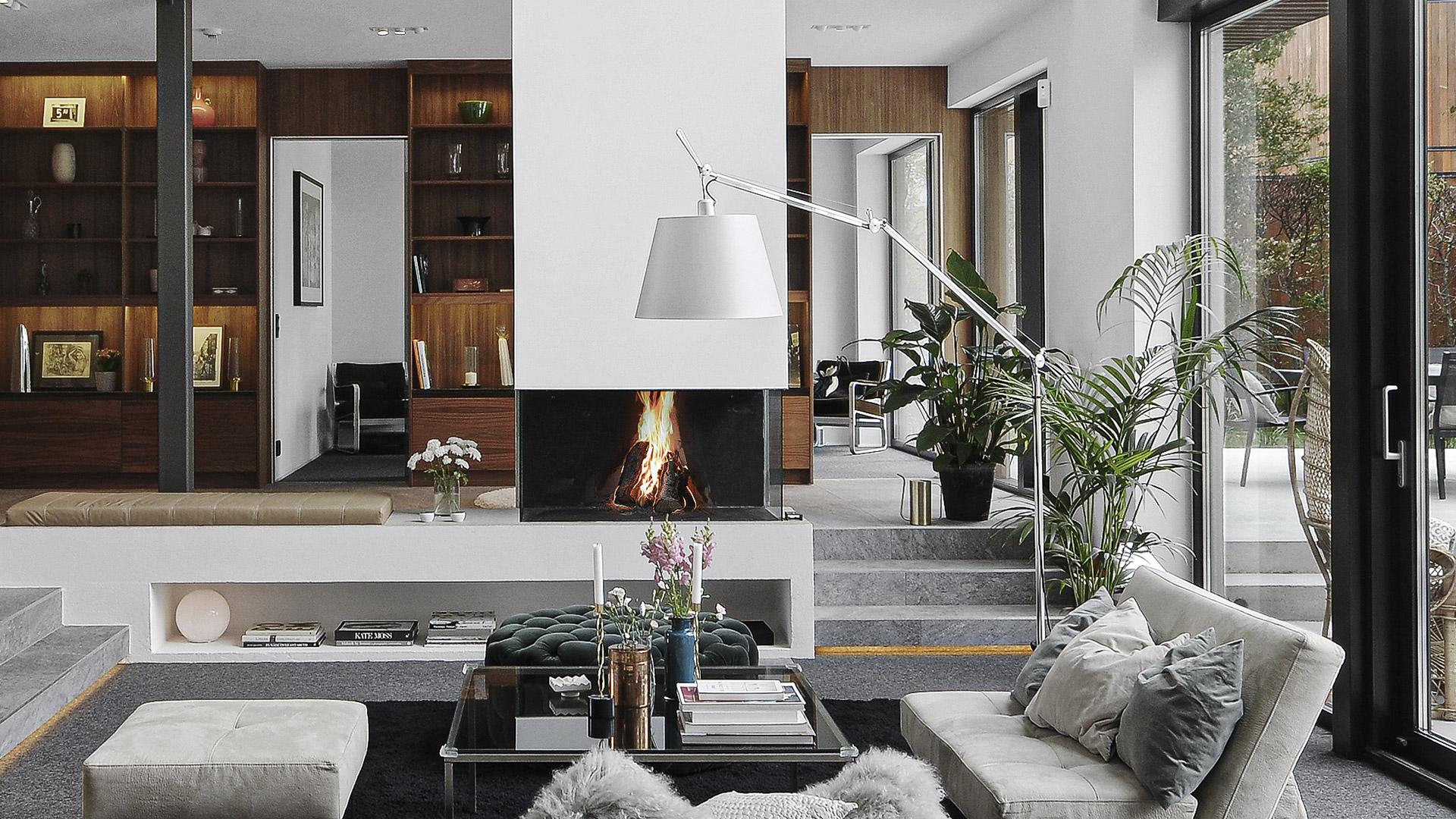 TOLOMEO MEGA FLOOR Satin floor lamp