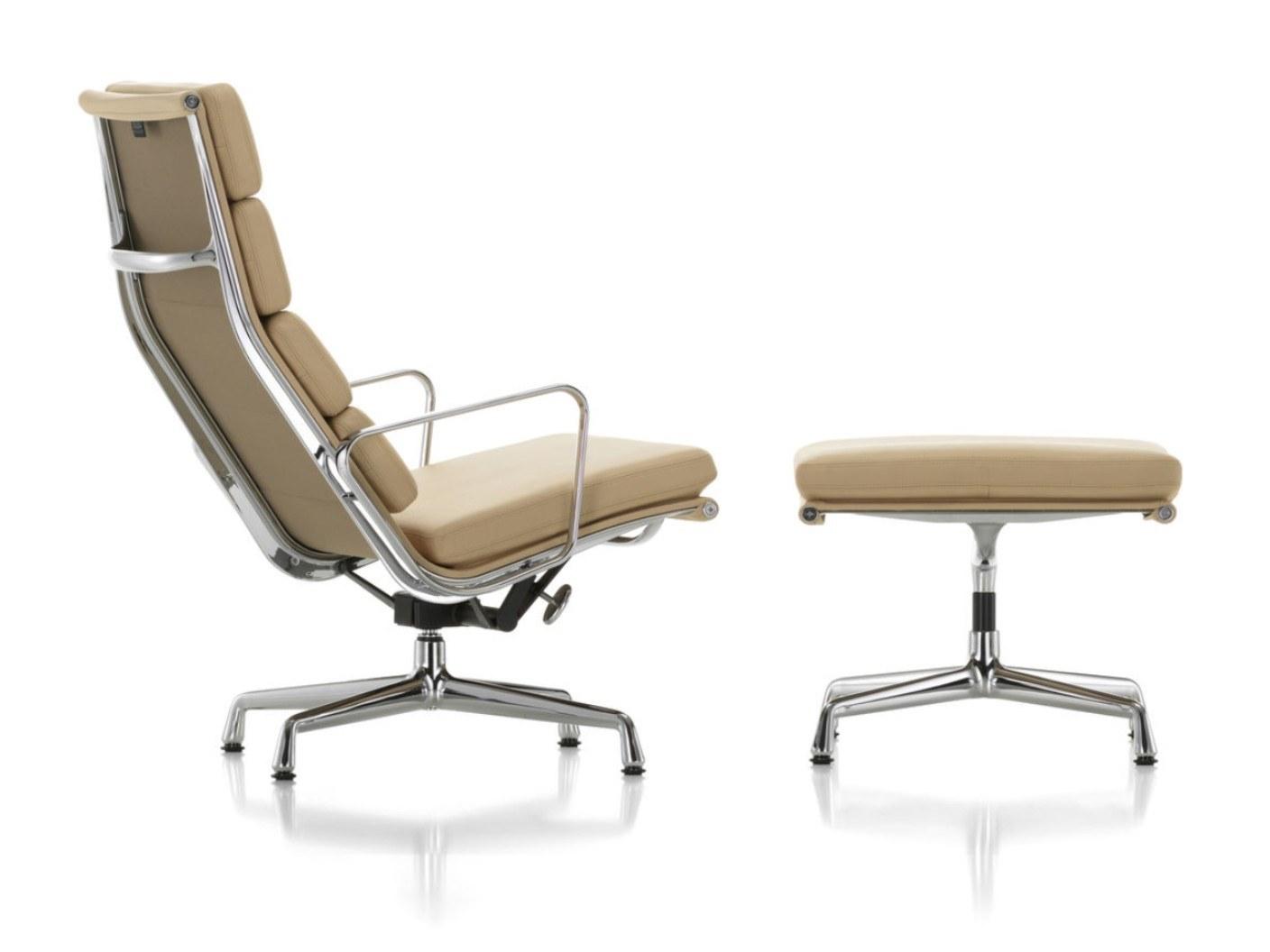 SOFT PAD EA 222 Swivel recliner high-back leather chair