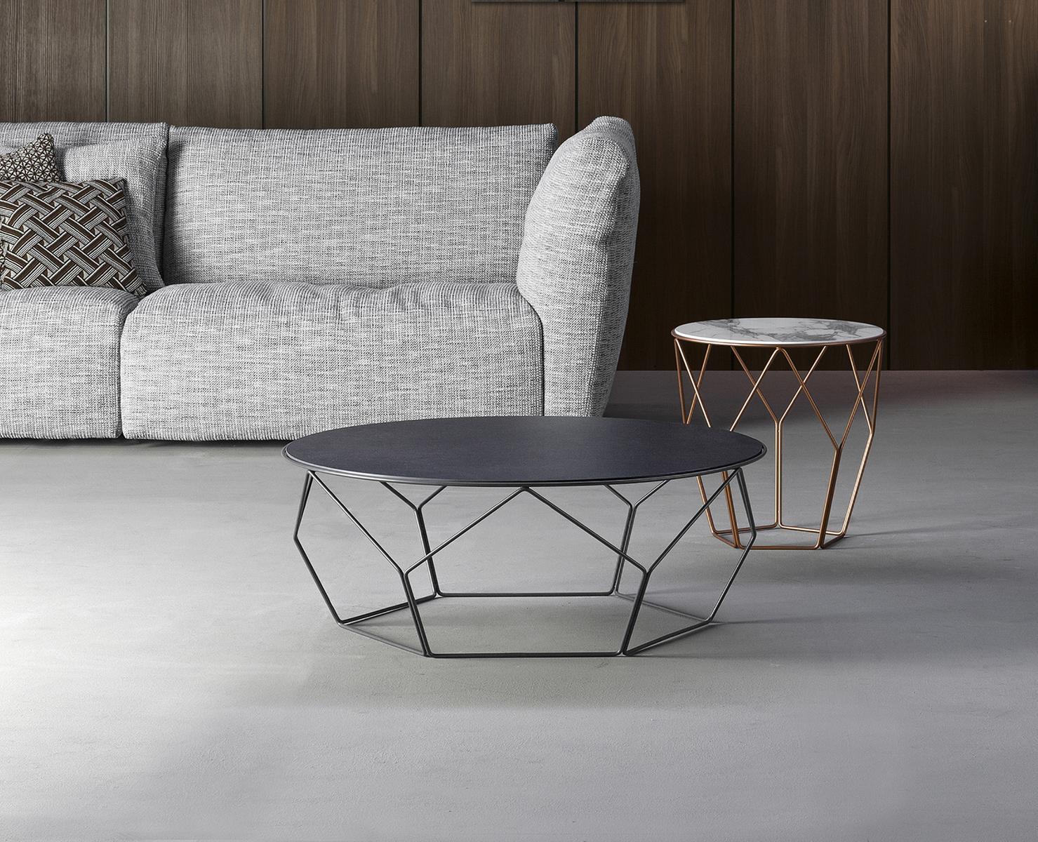 ARBOR Round ceramic high side table