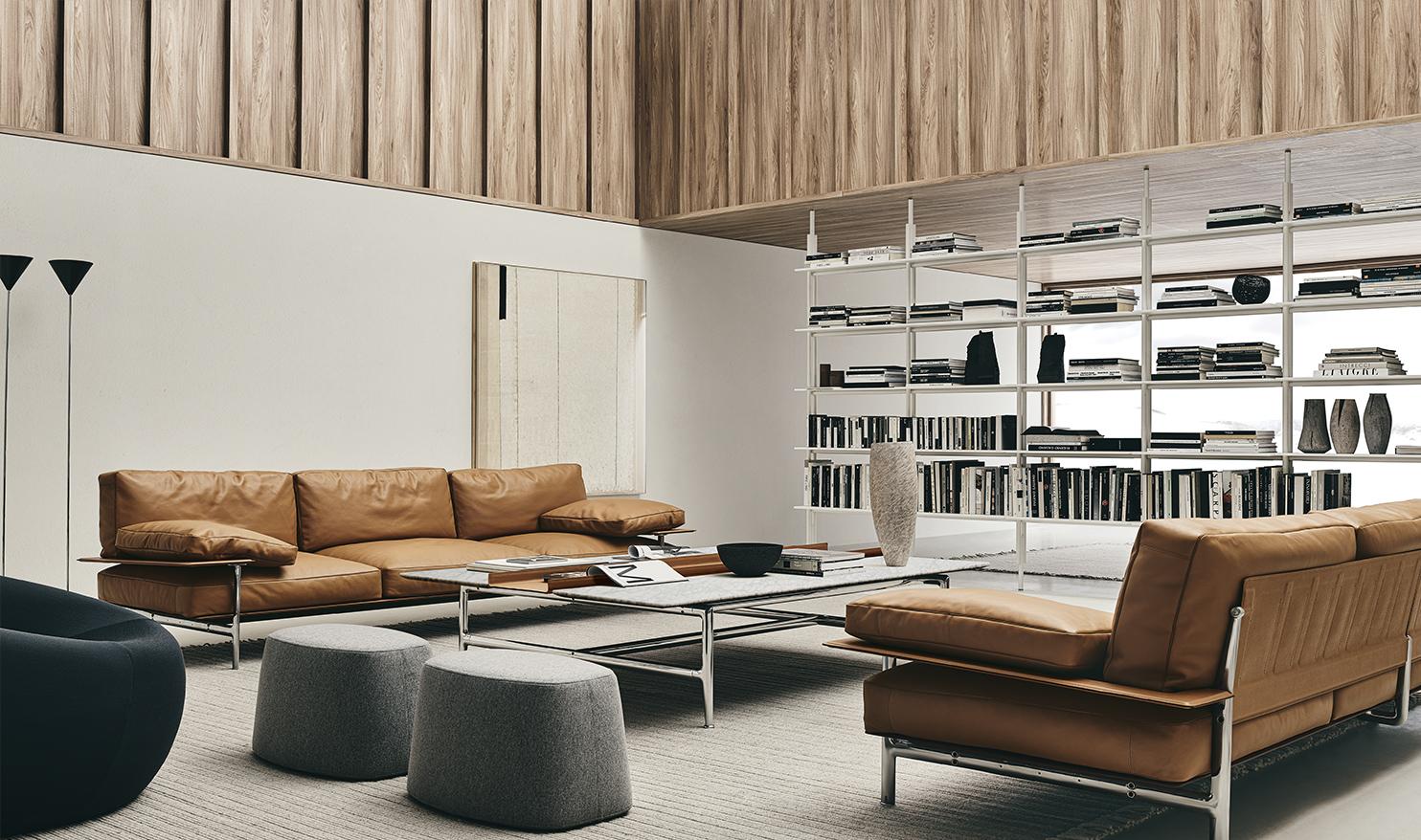 DIESIS 40 3 seater leather sofa