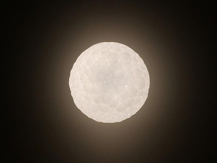 METEORITE Blown glass table lamp