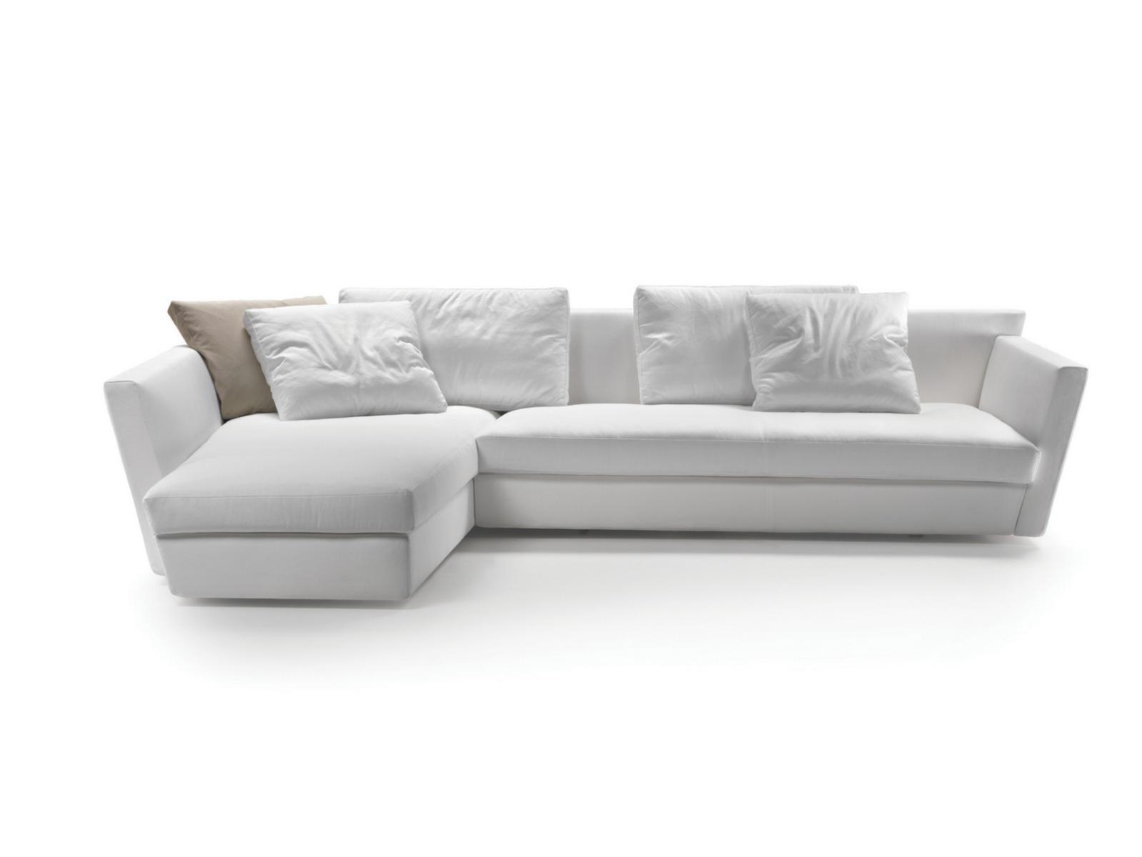 ADAGIO 3 seater fabric sofa with chaise longue