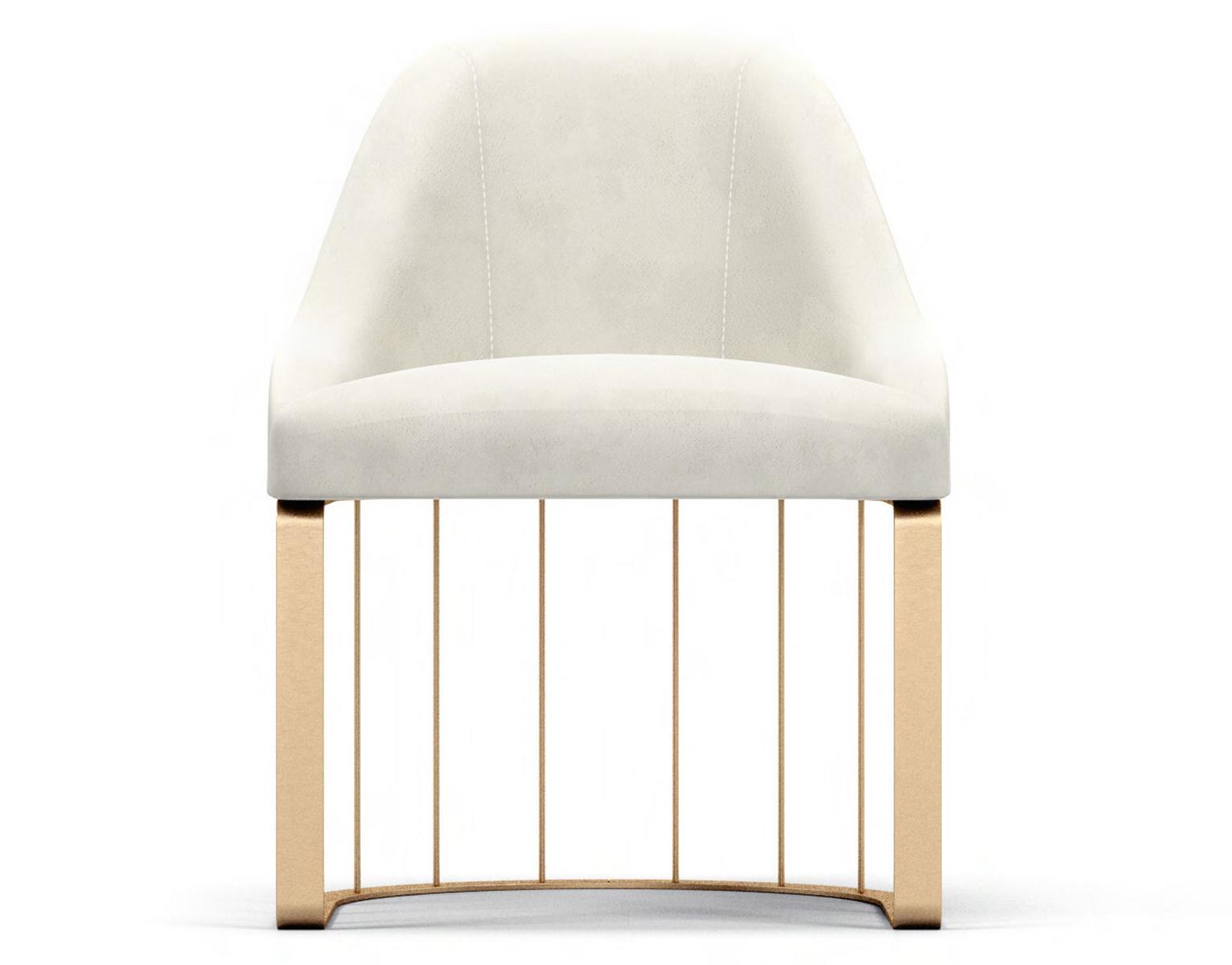 VITTORIA Upholstered leather chair