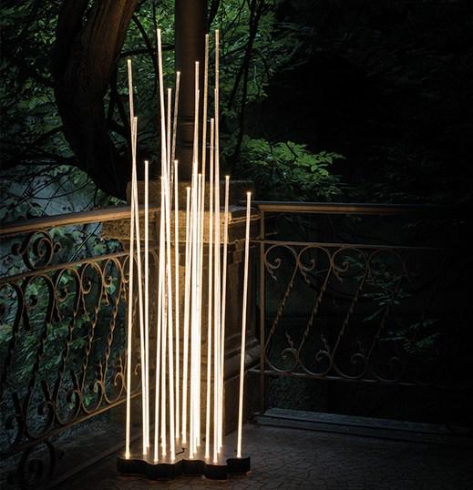 REEDS OUTDOOR Contemporary style LED plastic floor lamp