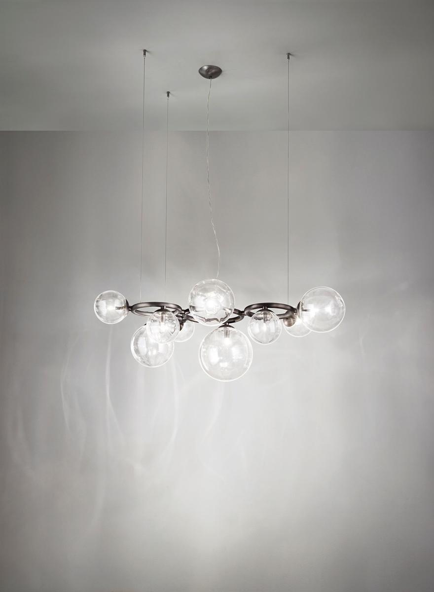 PUPPET RING SP Halogen glass pendant lamp