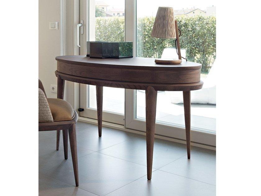 CONTEMPORARY LIVING Wooden secretary desk with drawers
