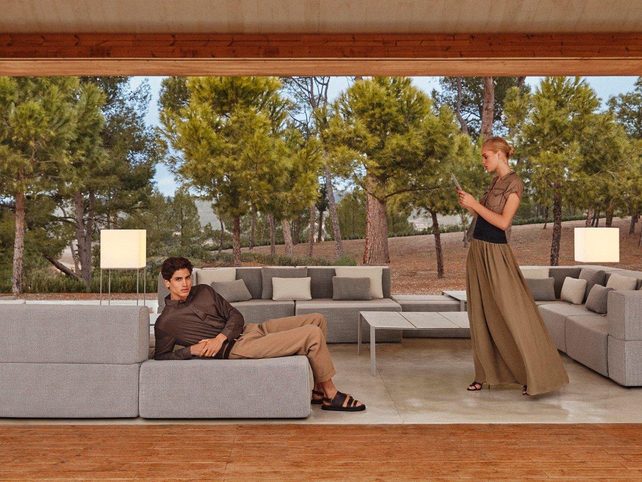 TABLET Sectional fabric garden sofa