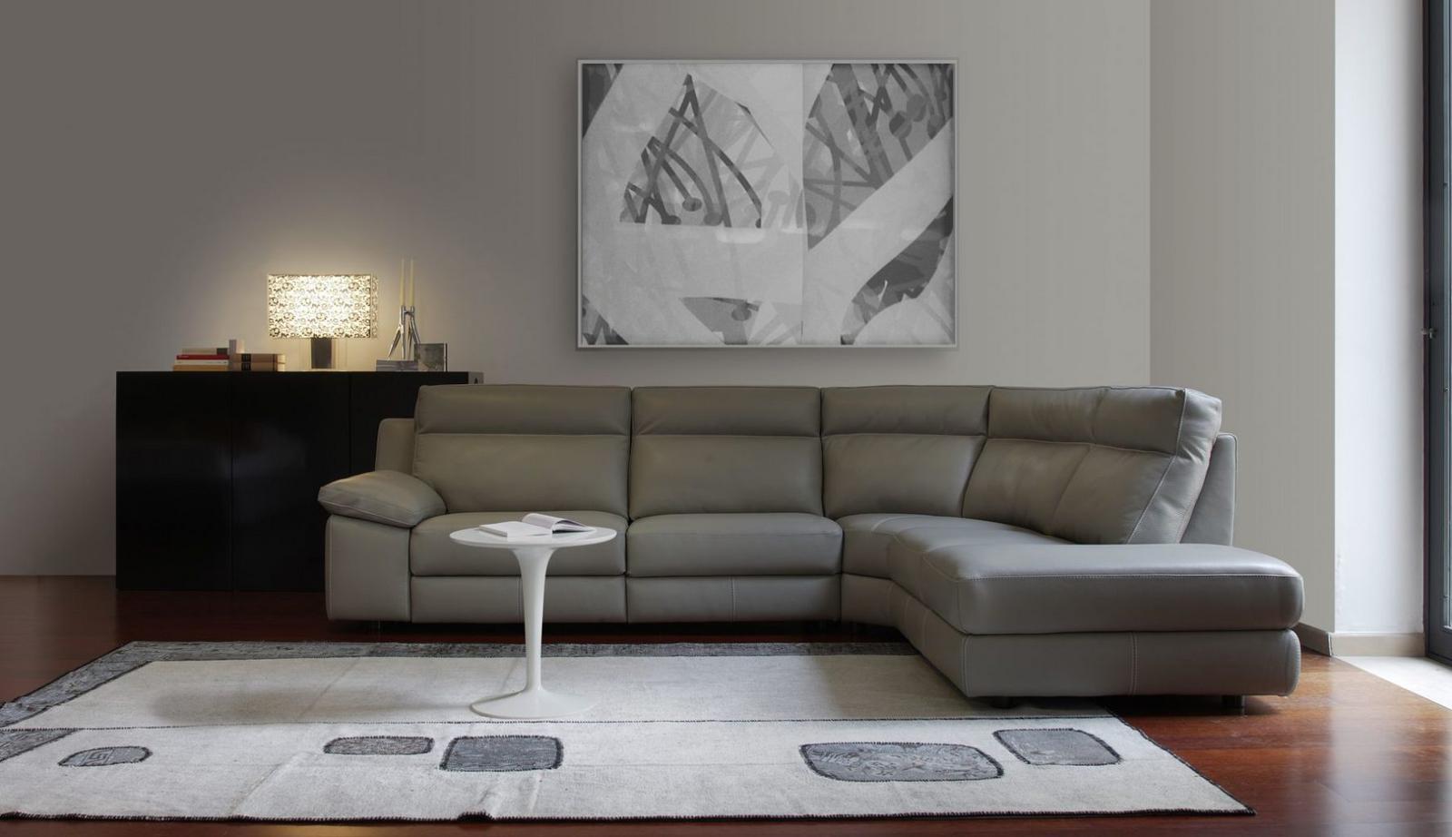 TAYLOR Corner leather sofa