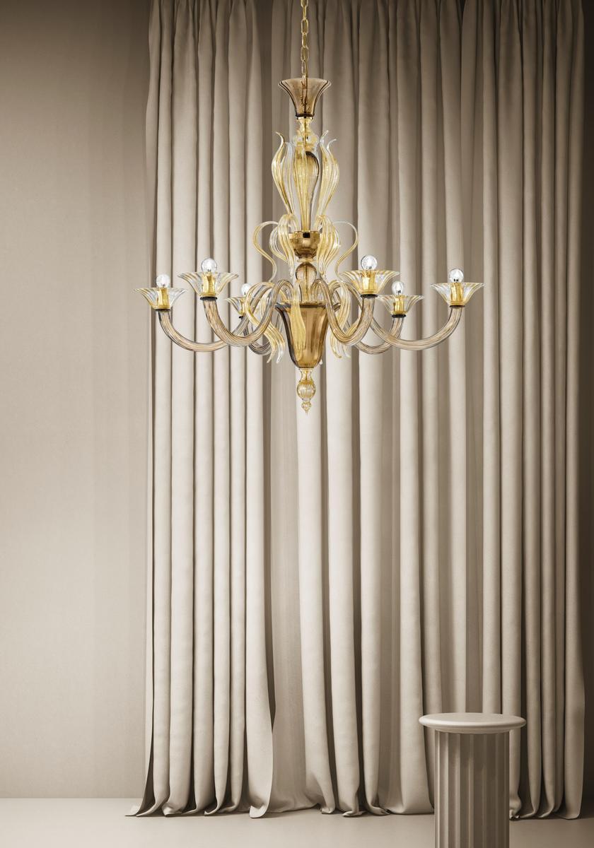 PISANI Glass chandelier