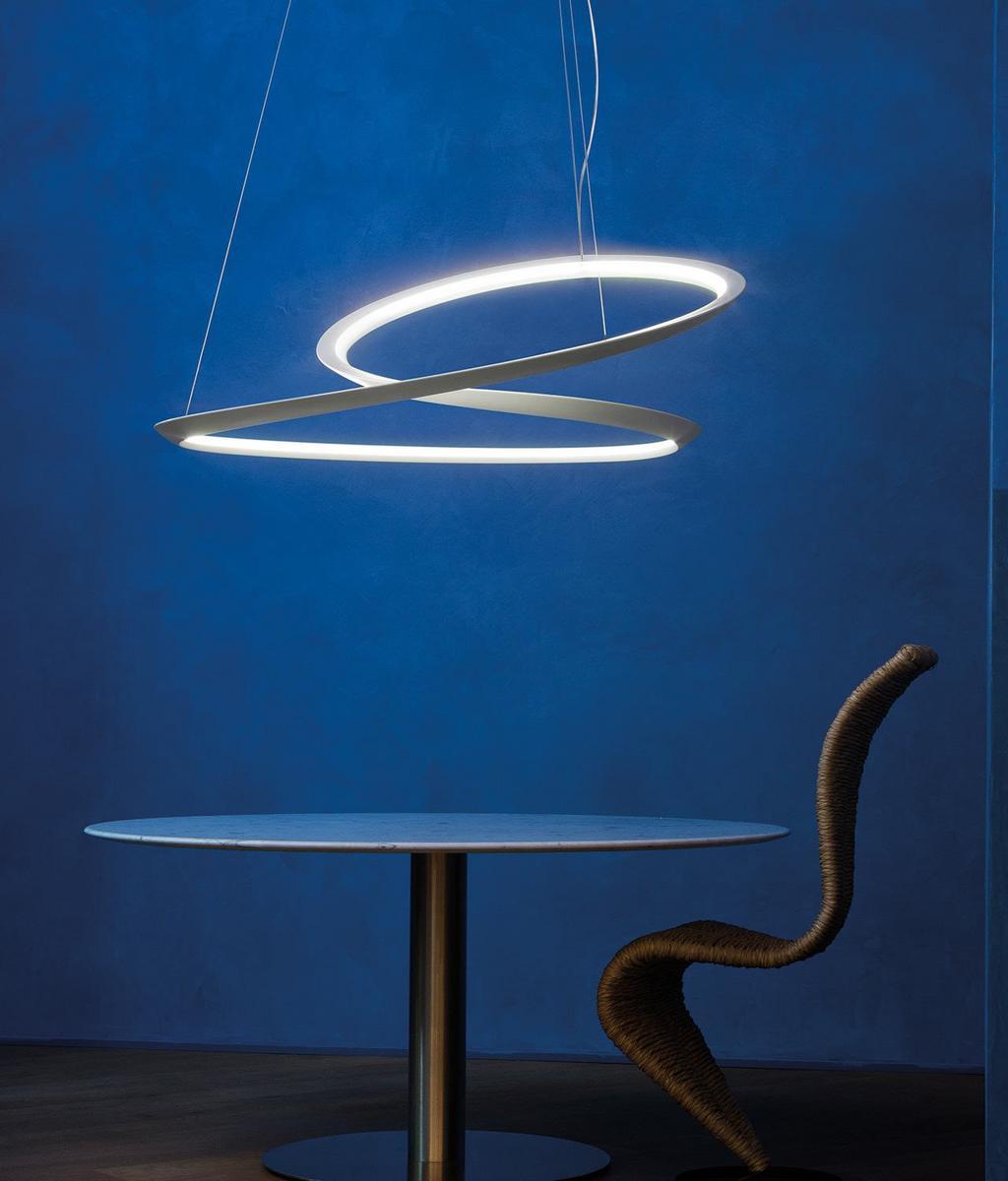 KEPLER LED extruded aluminium pendant lamp