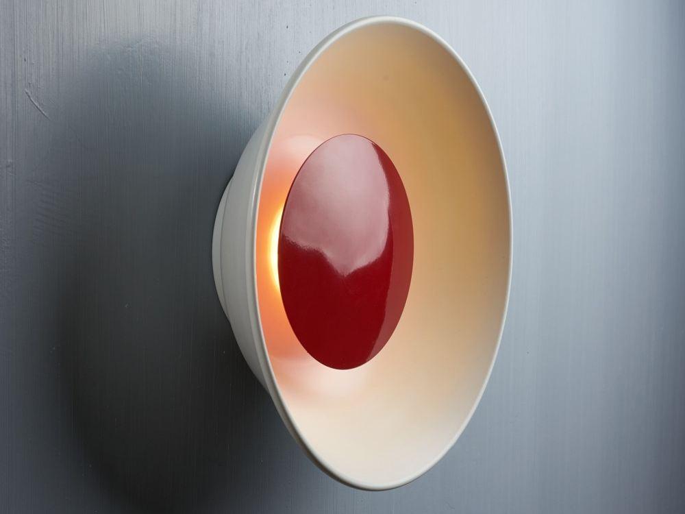 REVERB Indirect light metal wall light with dimmer