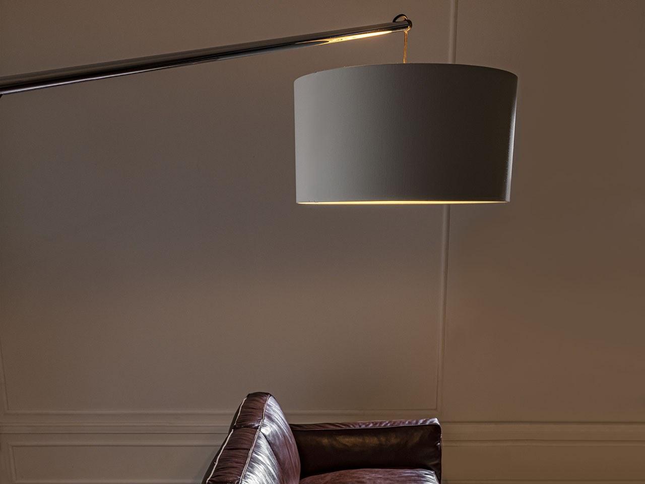 ARIA LED metal floor lamp with swing arm