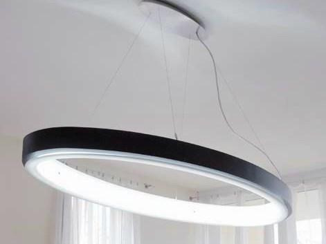 CIRCOLO ELLIPSE LED aluminium pendant lamp