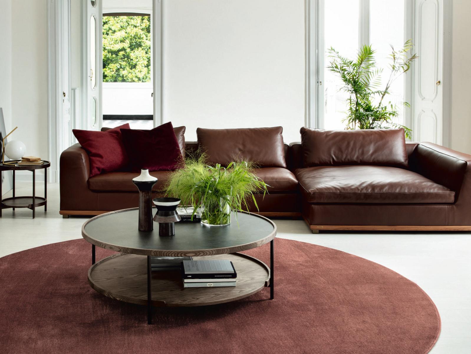 KOSTER Round wooden coffee table