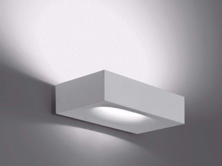MELETE Indirect light aluminium wall light with dimmer