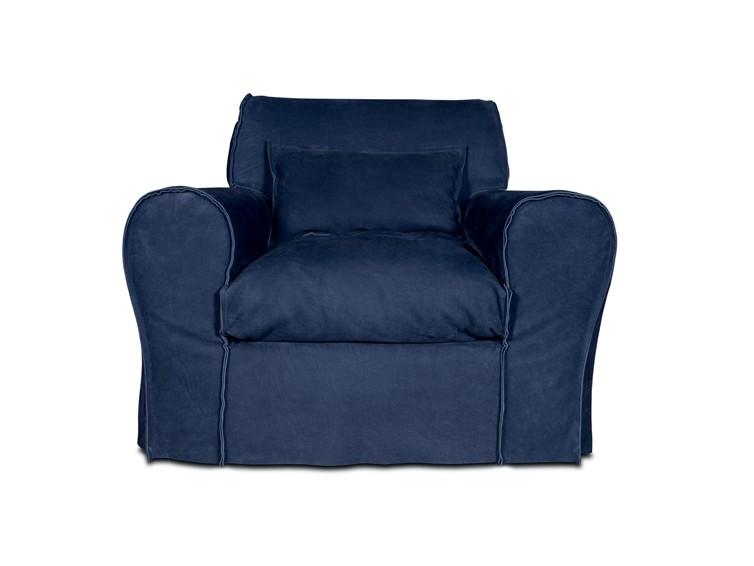 HOUSSE Leather armchair with armrests