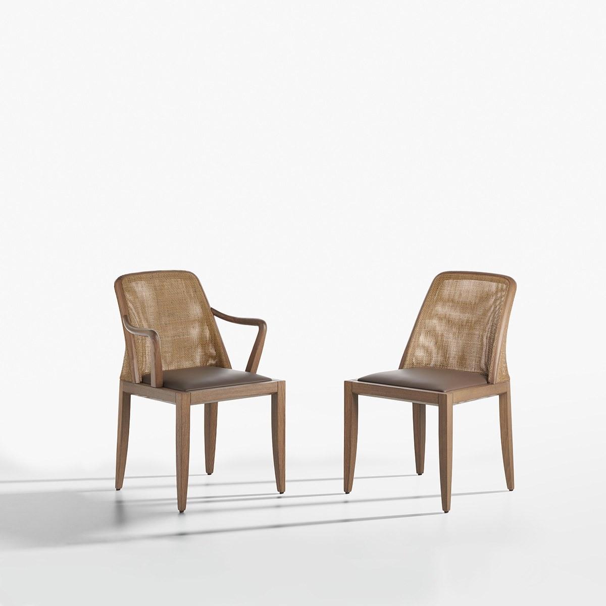 GRACE Ash chair with armrests