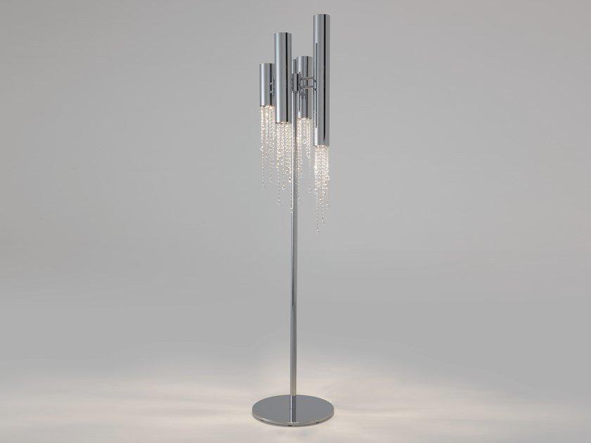 SEXY CRYSTALS F4+4 Metal floor lamp with crystals