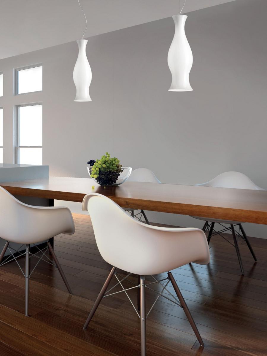 SPRING S LED blown glass pendant lamp
