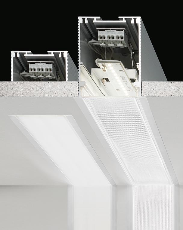 NOLITA TRIM Wall-mounted linear lighting profile for LED modules