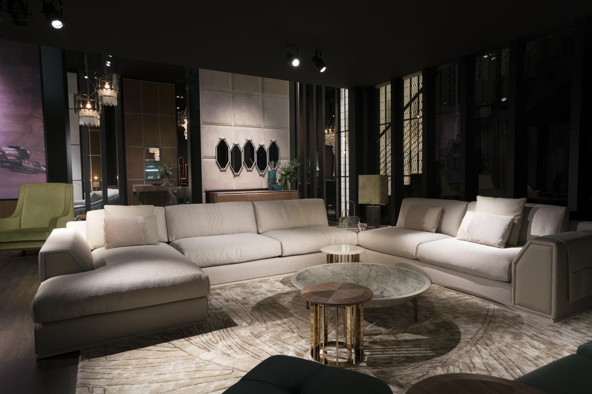 AMBASSADOR Sectional fabric sofa