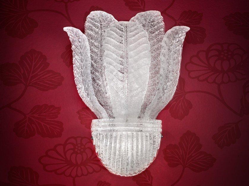 GLASS VE 1110 A1+1 Incandescent marble grit wall light