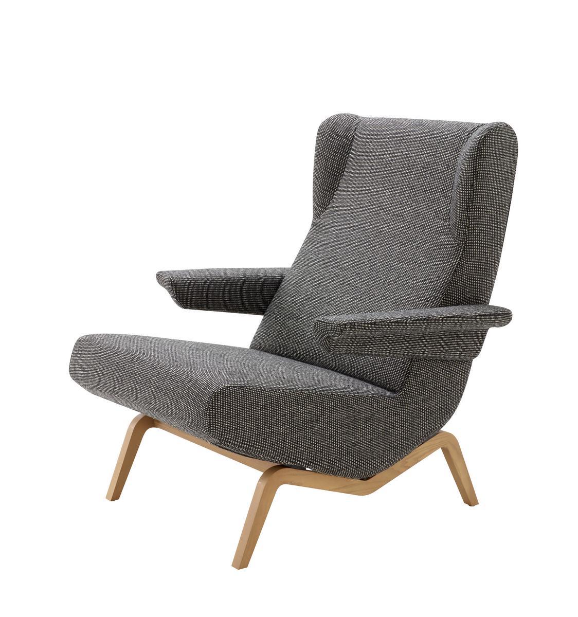ARCHI Fabric armchair with armrests