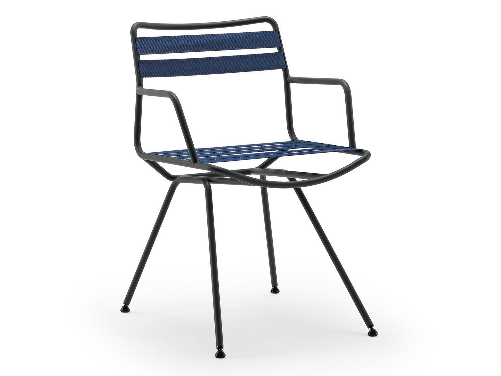 DAN 2058 Steel chair with armrests