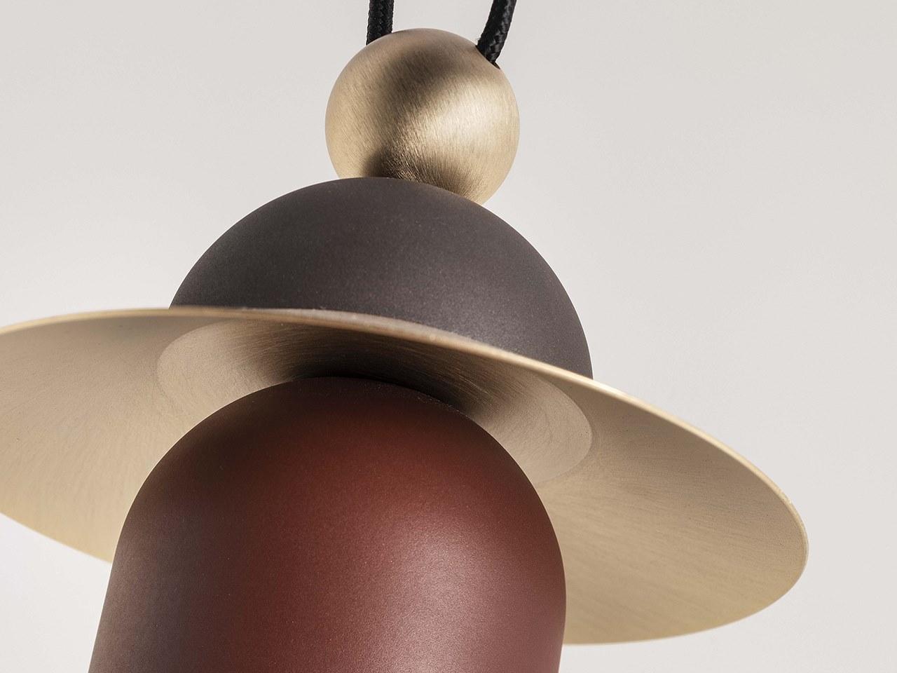 NAPPE C3 LED painted metal pendant lamp