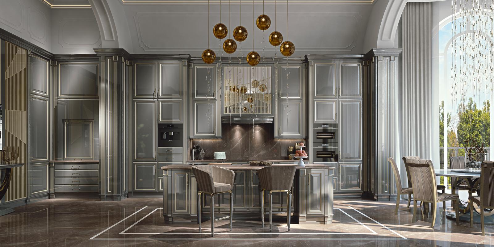 GRAND GOURMET Lacquered kitchen