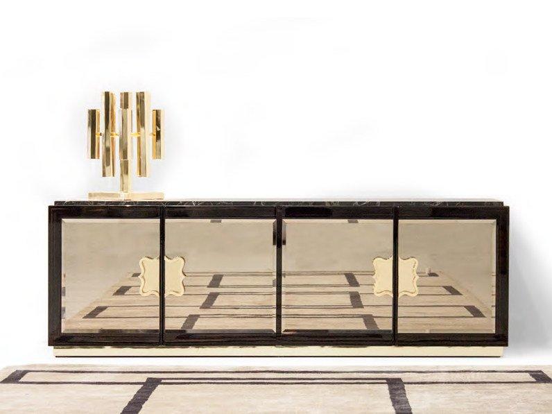 ROYAL Mirrored glass TV cabinet / sideboard