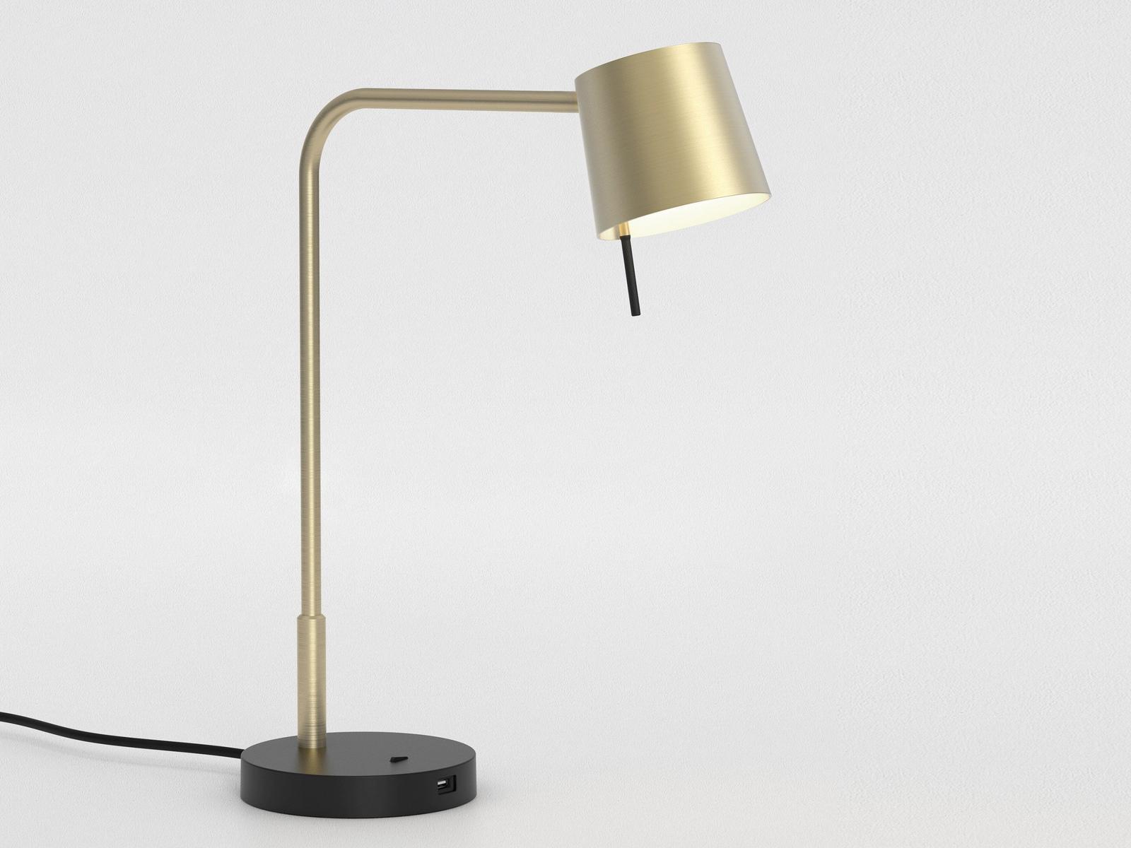 MIURA DESK USB LED adjustable zinc table lamp