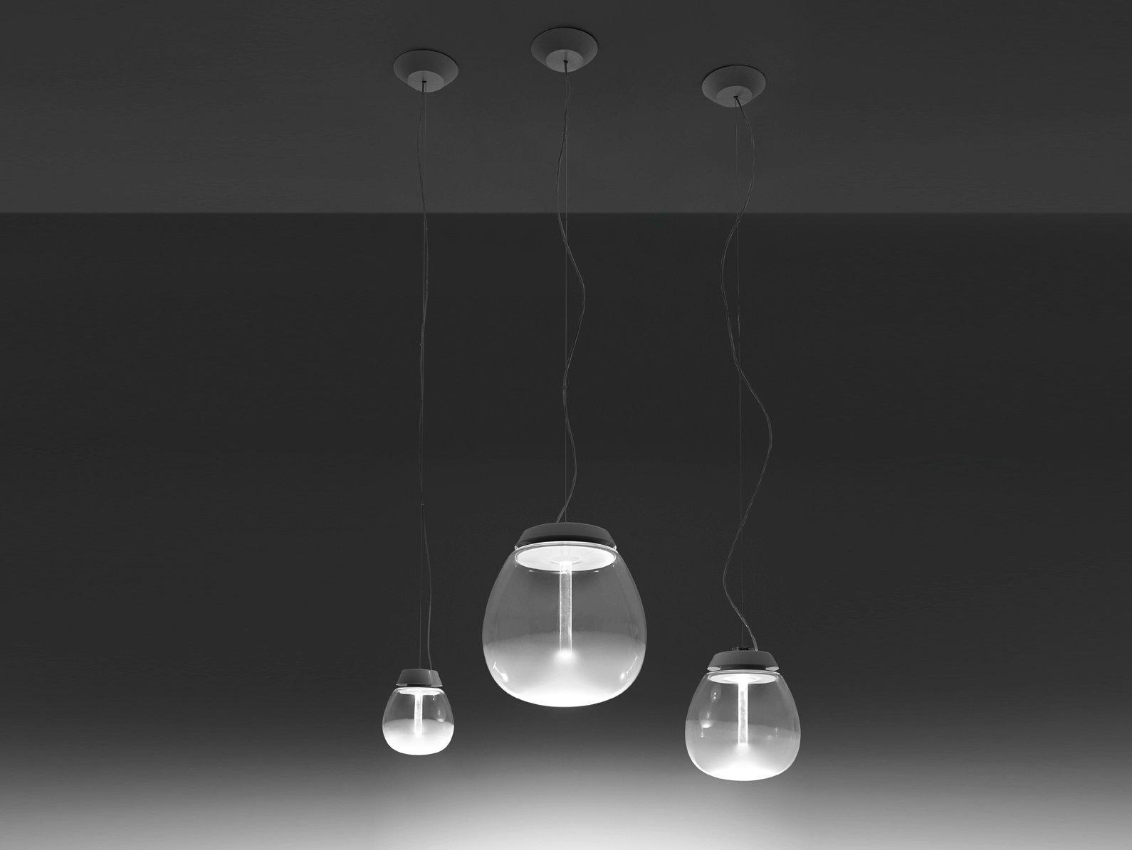 EMPATIA LED blown glass pendant lamp