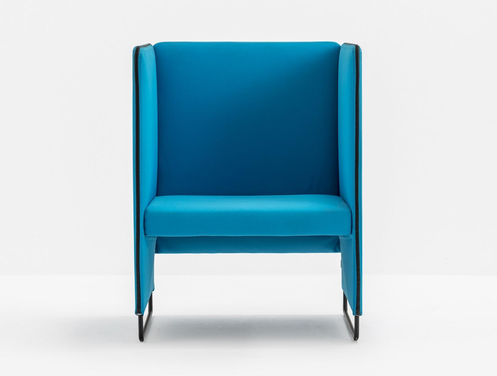 ZIPPO ZIPL1P Upholstered fabric armchair