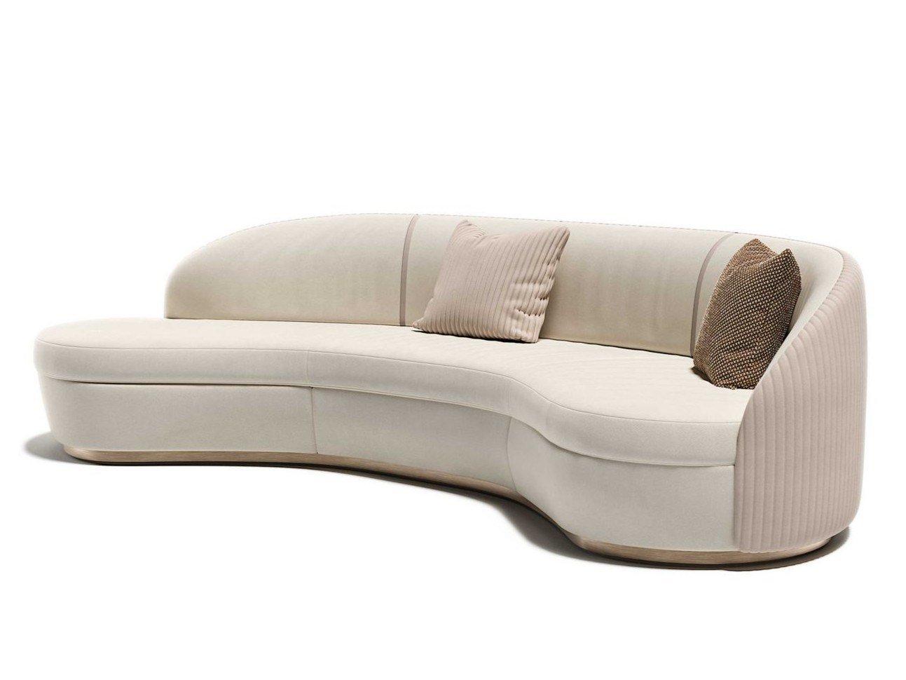 OTIUM Curved fabric sofa