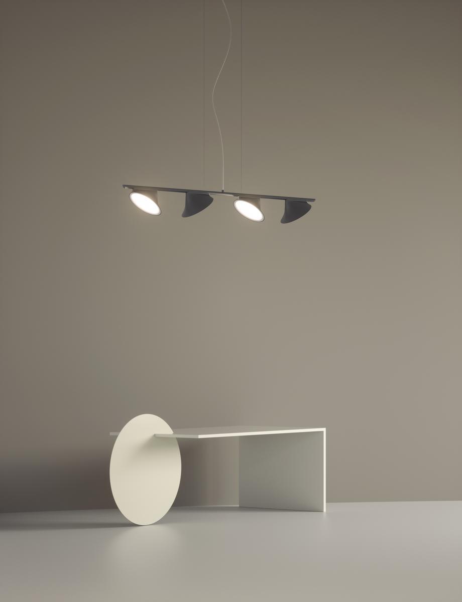 ORCHID LED direct light aluminium pendant lamp
