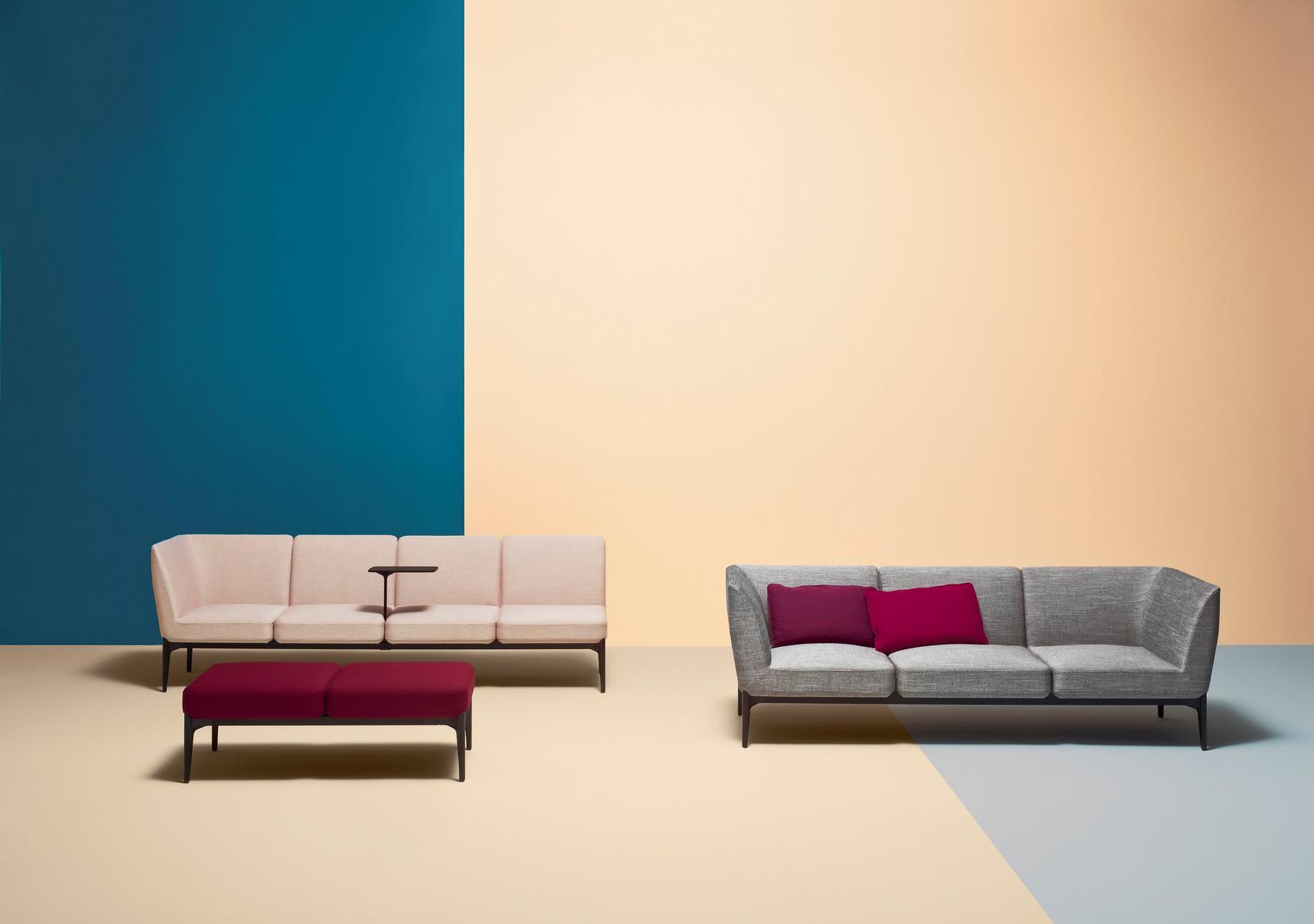 SOCIAL DSO2_3AAL Modular leisure sofa