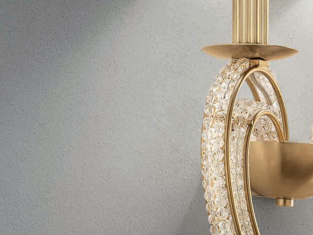 CRISTALIS A1 Metal wall lamp with crystals