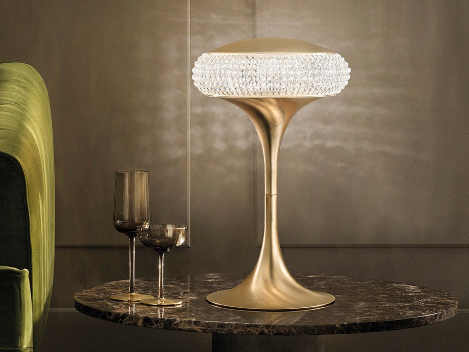 CRISTALIS TL1G Metal table lamp with Swarovski® crystals