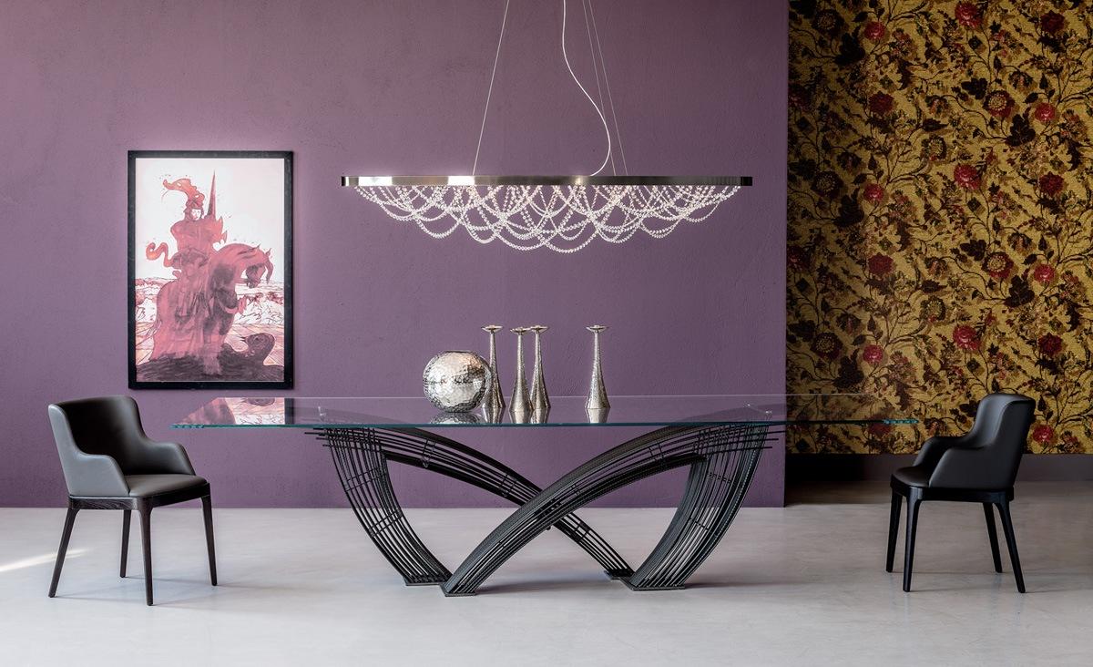 HYSTRIX Rectangular glass table
