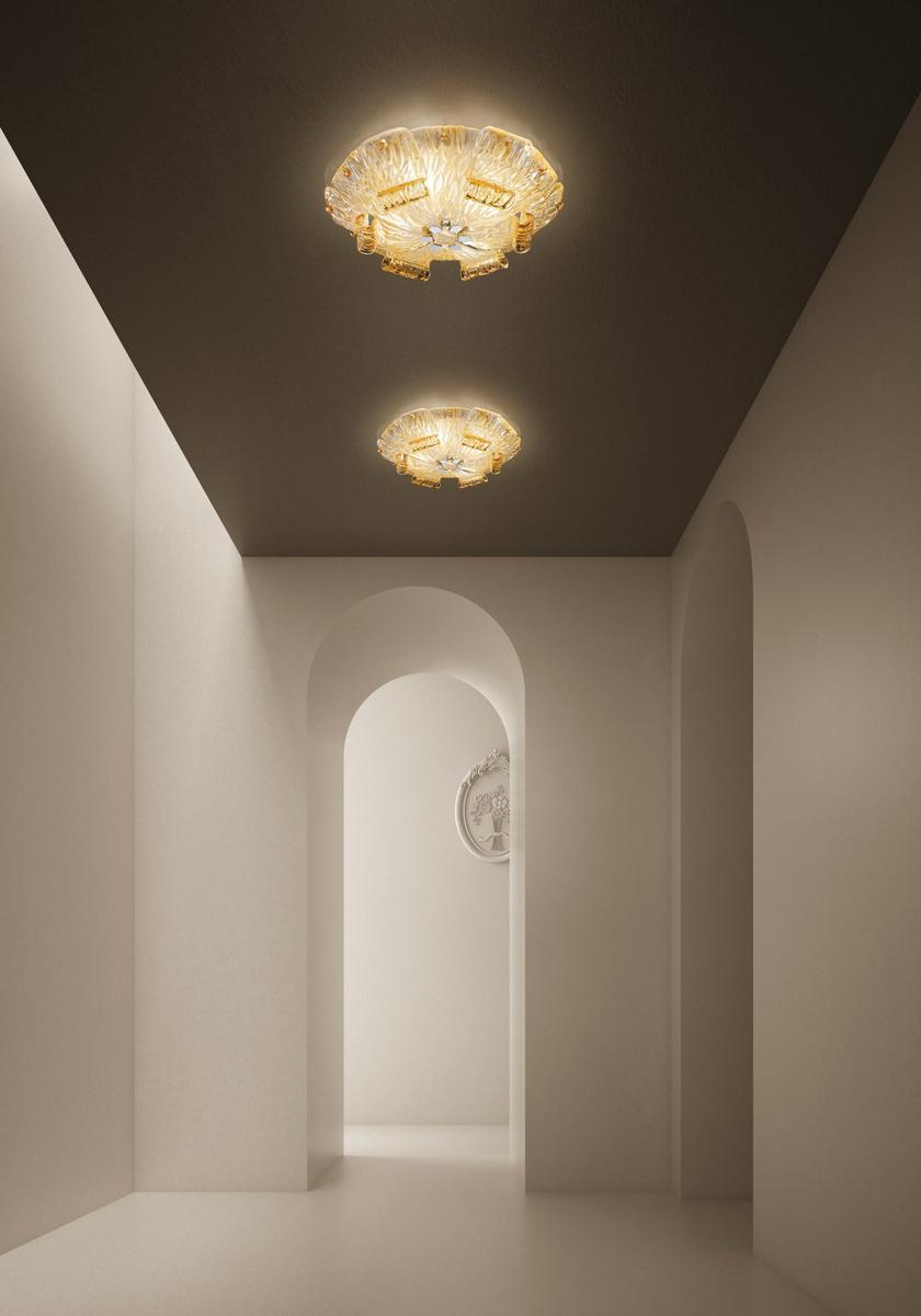 TRIBUNO Glass ceiling light