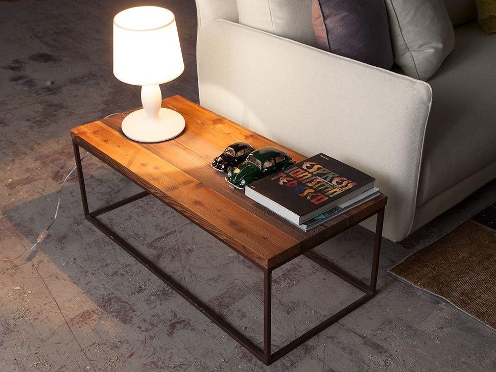 KOTOV Rectangular reclaimed wood coffee table