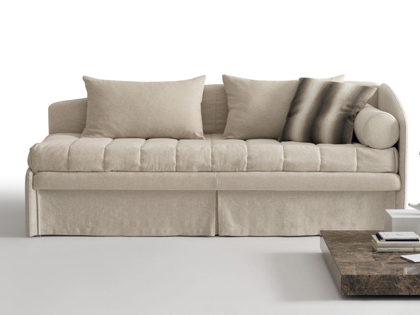 CARLOTTA PLUS Fabric sofa bed with removable cover