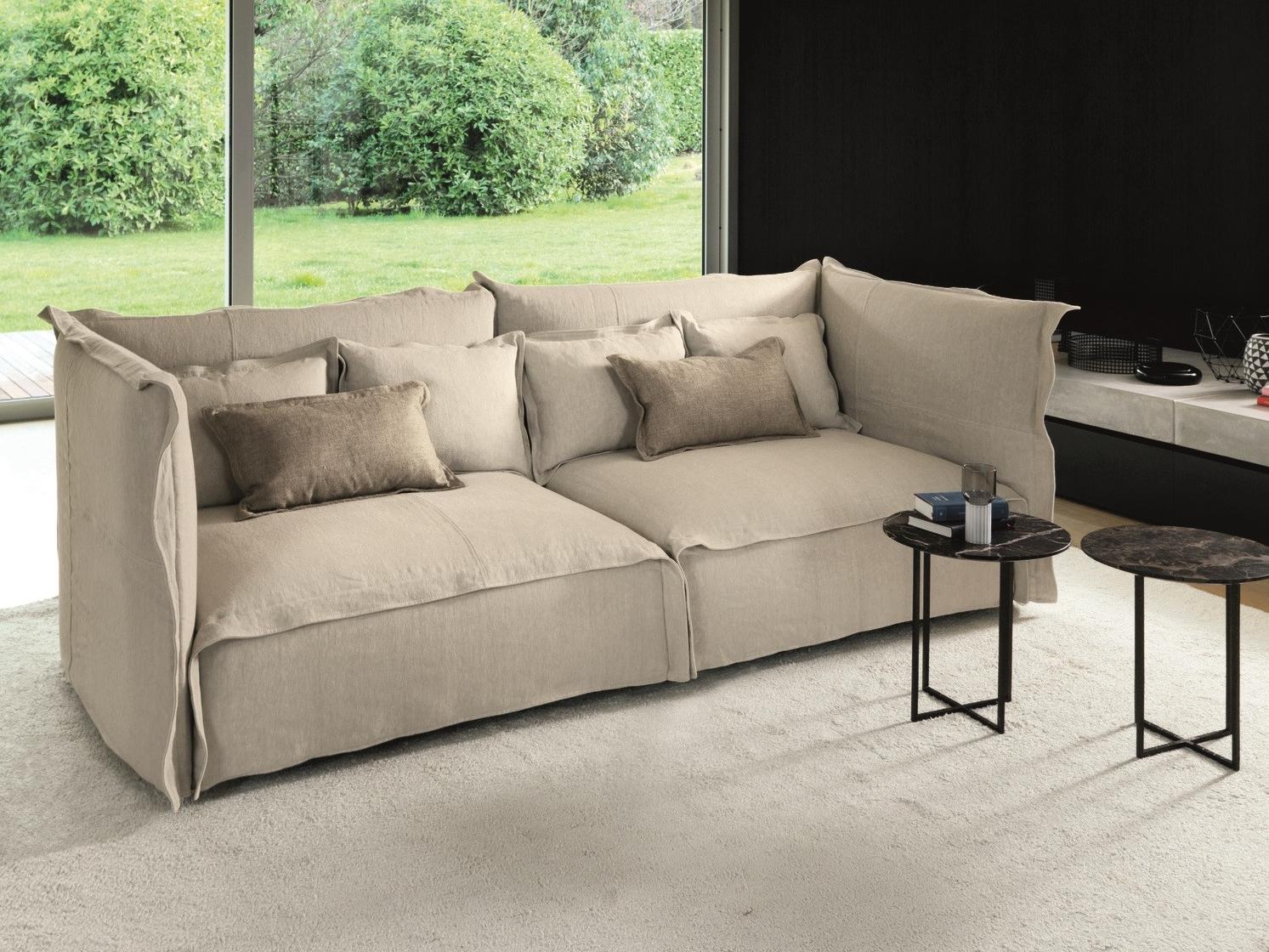 BRITT Fabric sofa with removable cover