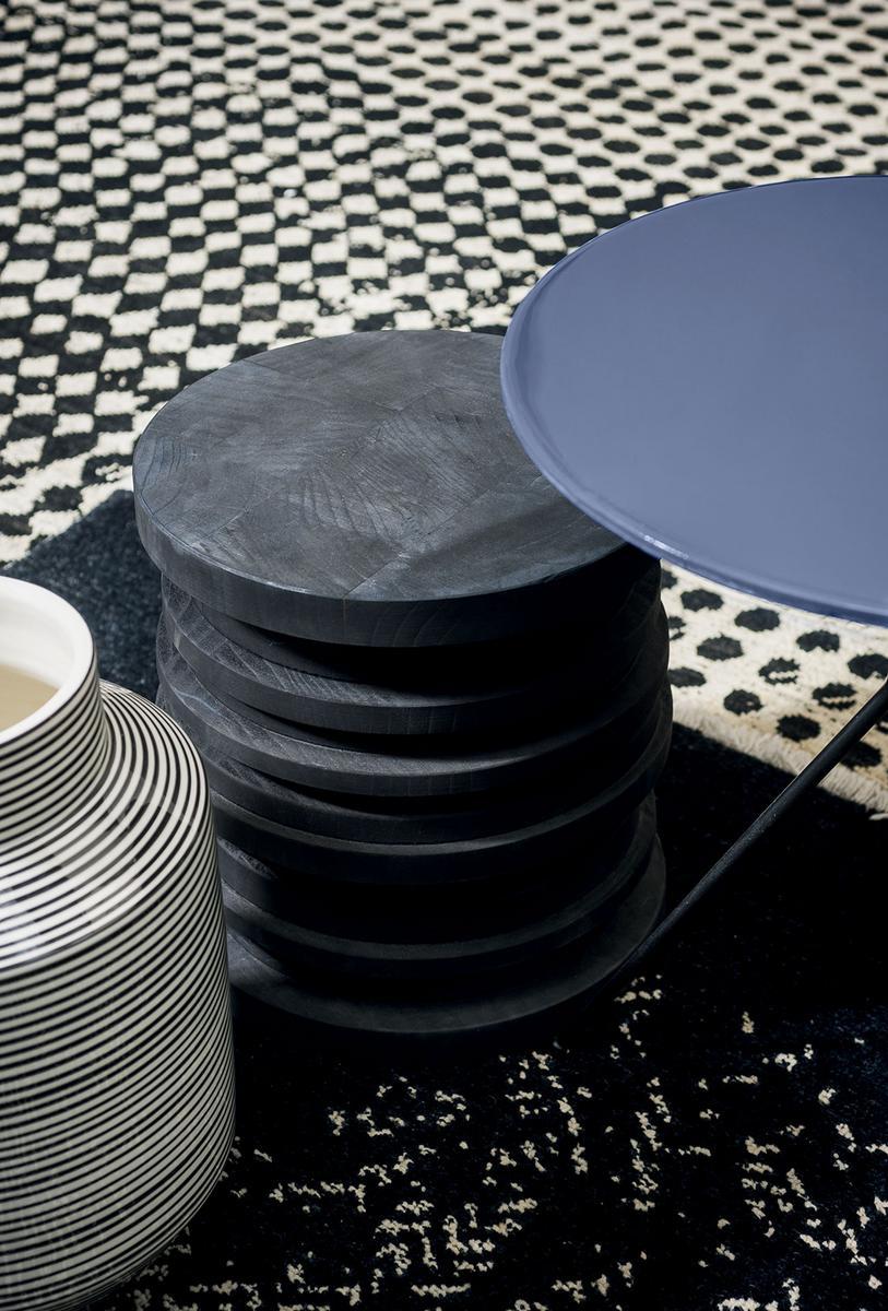 BIDU Round solid wood coffee table