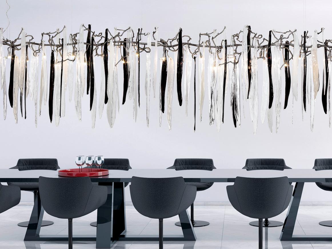 WATERFALL CT3383/27 Handmade bronze pendant lamp