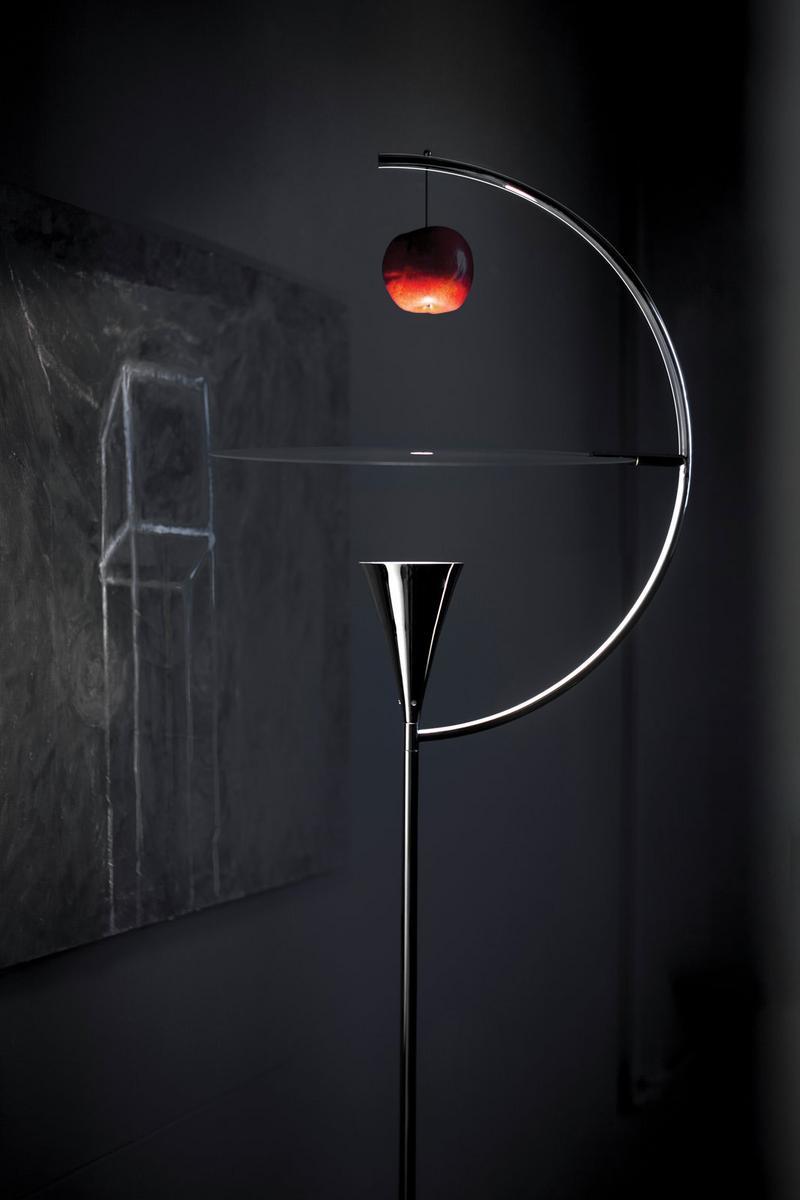 NEWTON LED chrome plated floor lamp