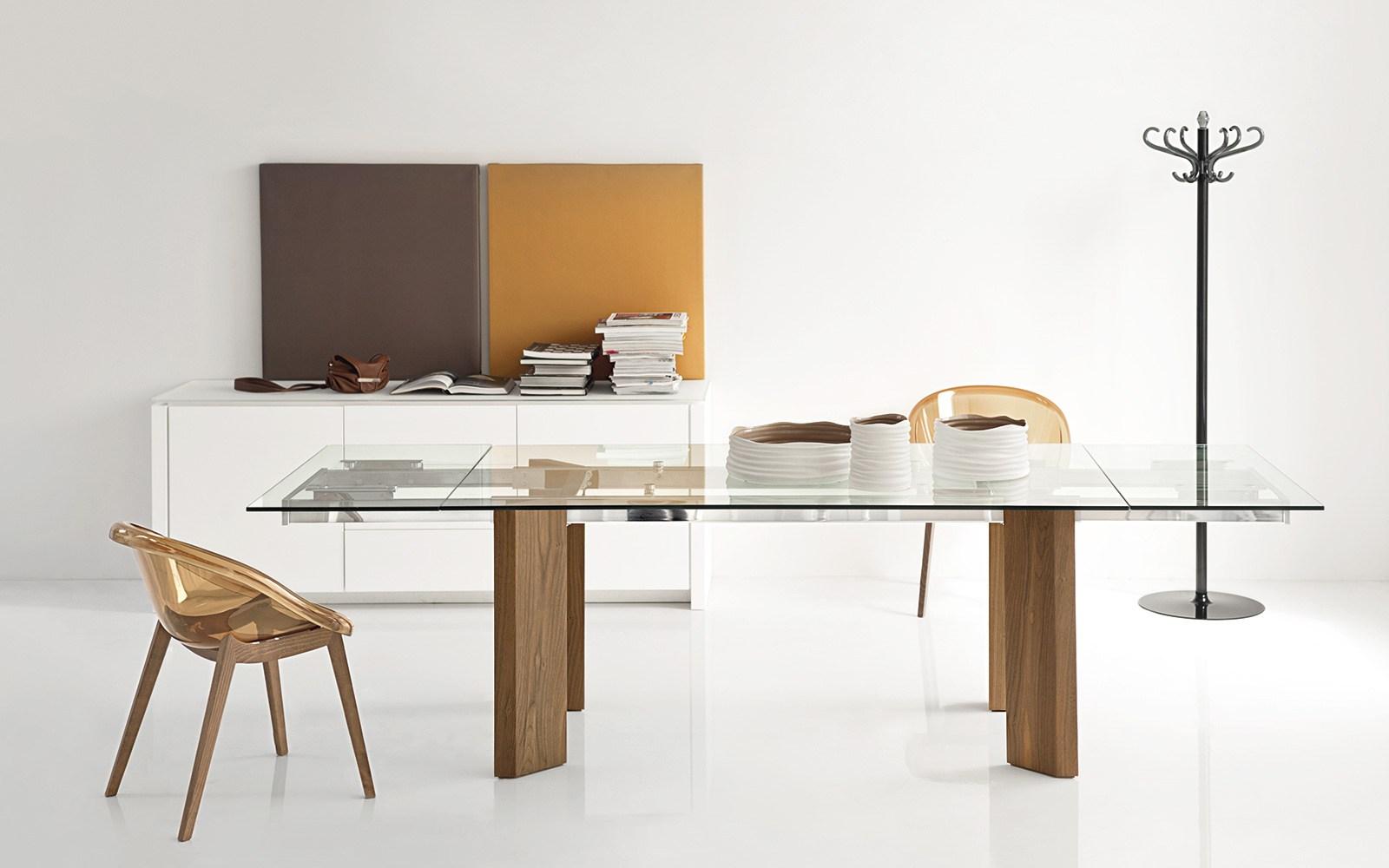 TOWER WOOD Extending rectangular table